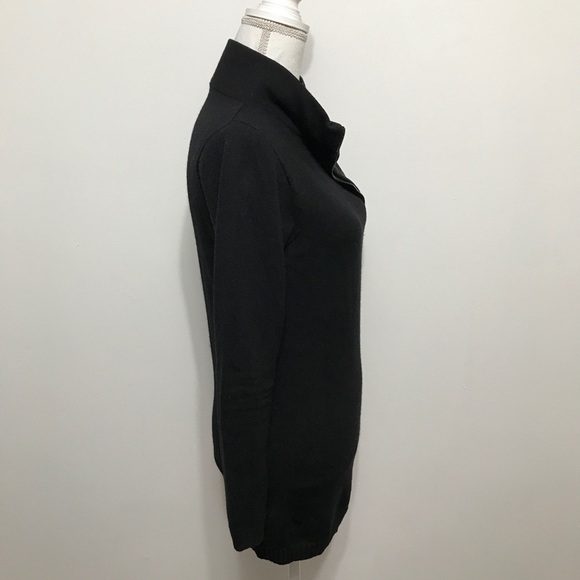 D. Exterior Asymmetrical Zip Collar Turtleneck - Picture 7 of 13